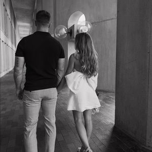 Dissh white bow dress